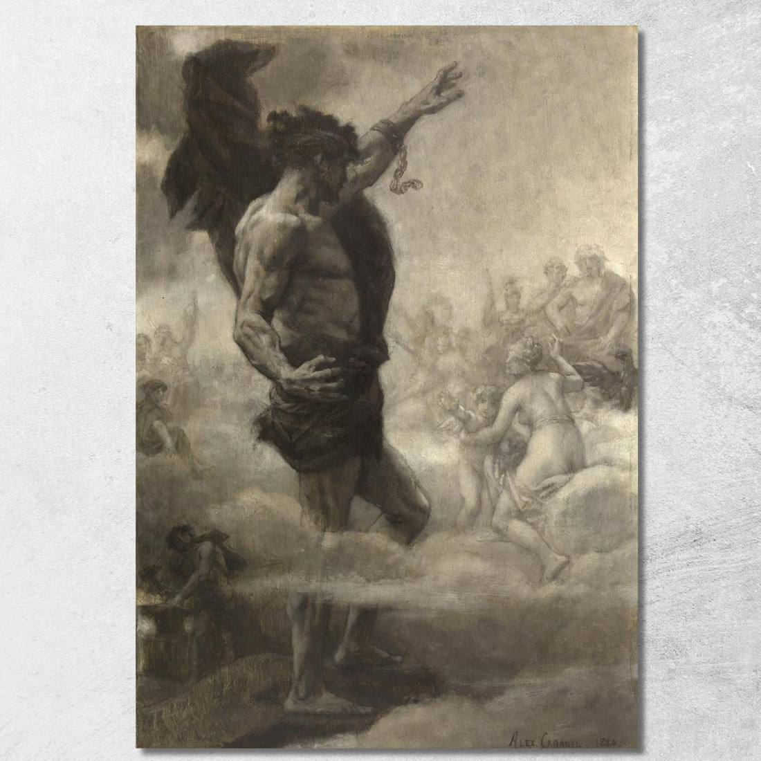 Il Titano Alexandre Cabanel acb17 quadro stampato su tela Il Titano Alexandre Cabanel acb17 quadro stampato su tela
