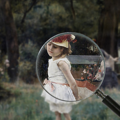 La Ragazza Delle Papere Alfred Stevens stal42 quadro stampato su tela