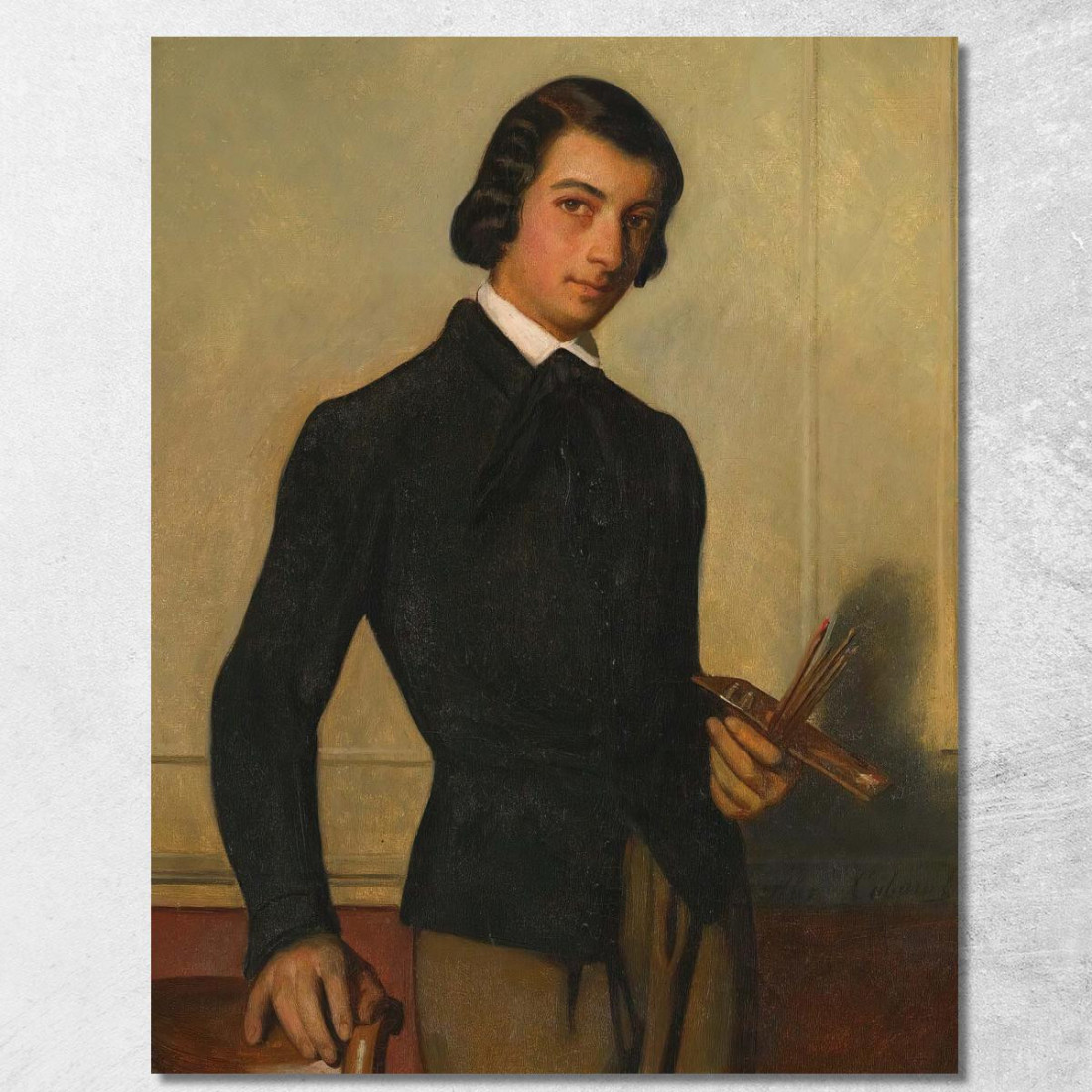 Ritratto Di Un Giovane Artista Alexandre Cabanel acb32 quadro stampato su tela Ritratto Di Un Giovane Artista Alexandre Cabanel acb32 quadro stampato su tela