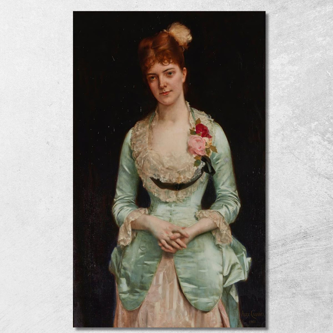 Ritratto Della Signorina Matthews Alexandre Cabanel acb37 quadro stampato su tela Ritratto Della Signorina Matthews Alexandre Cabanel acb37 quadro stampato su tela