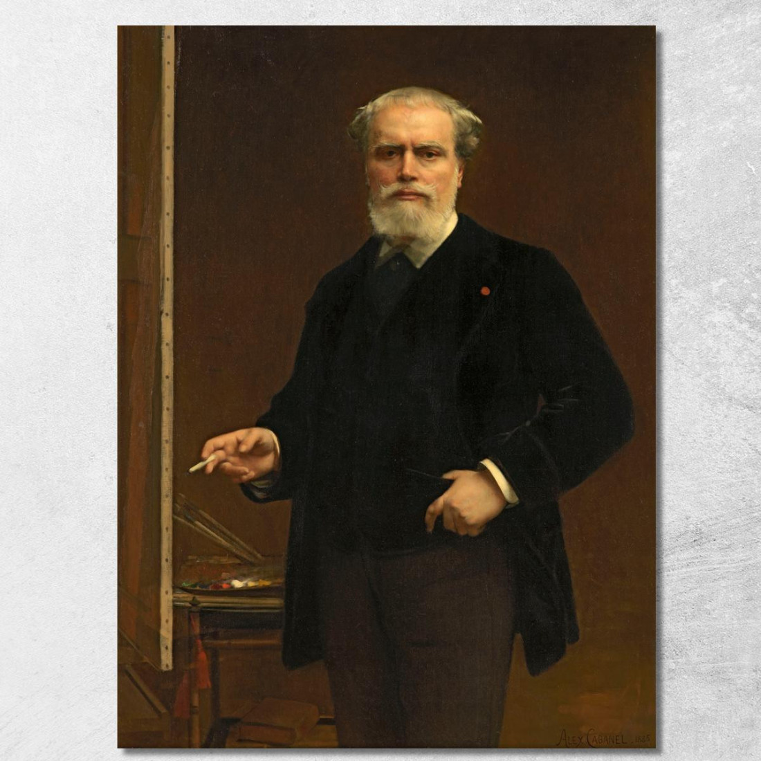 Auto Ritratto Alexandre Cabanel acb44 quadro stampato su tela Auto Ritratto Alexandre Cabanel acb44 quadro stampato su tela