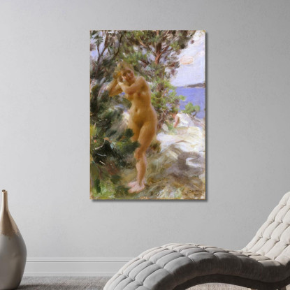 Dopo Il Bagno Anders Zorn azn2 quadro stampato su tela