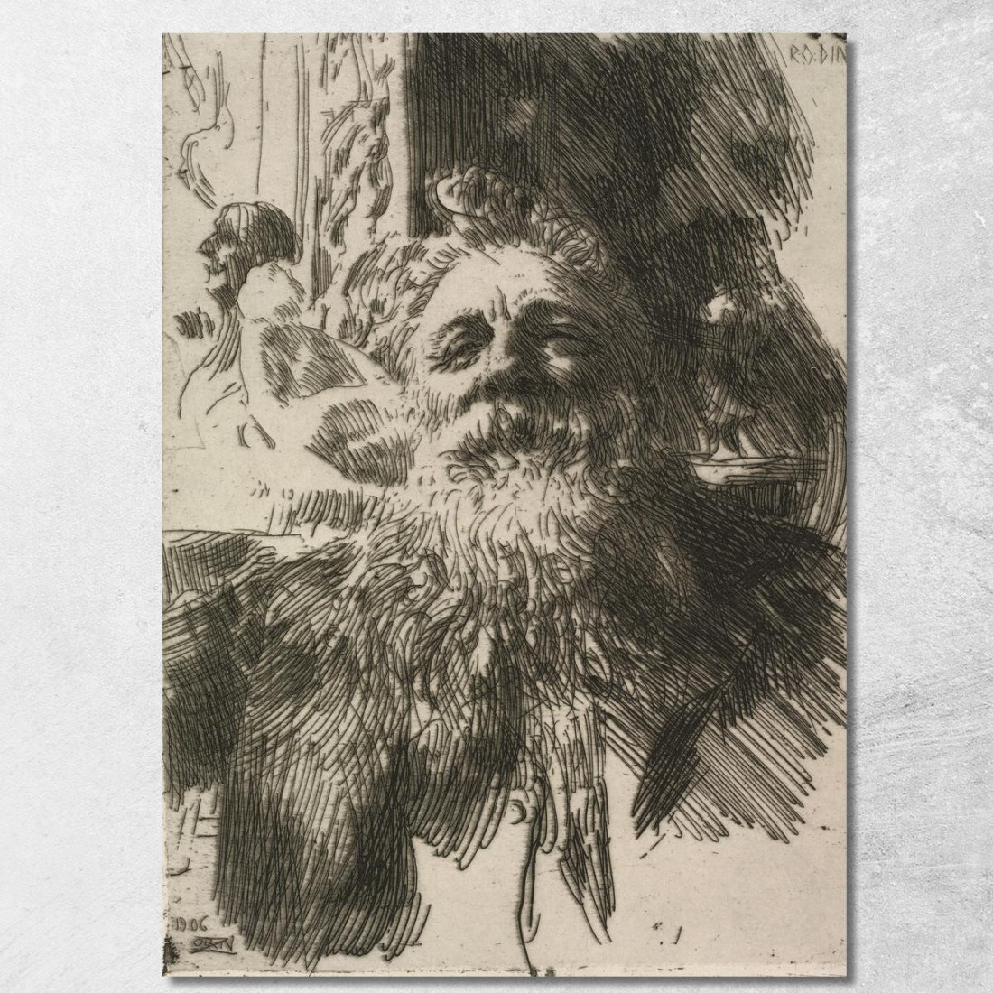 Augusto Rodin Anders Zorn azn6 quadro stampato su tela