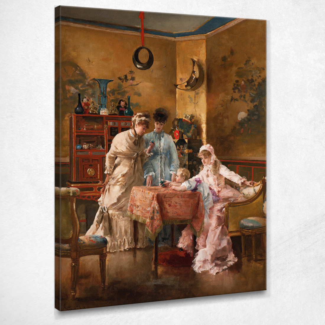 I Visitatori Alfred Stevens stal50 quadro stampato su tela I Visitatori Alfred Stevens stal50 quadro stampato su tela