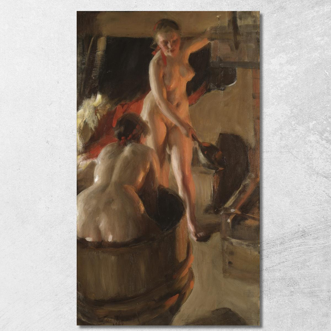 Ragazze Di Dalarna Che Fanno Il Bagno Anders Zorn azn26 quadro stampato su tela Ragazze Di Dalarna Che Fanno Il Bagno Anders Zorn azn26 quadro stampato su tela