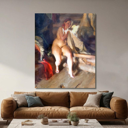 Nel Soppalco Anders Zorn azn36 quadro stampato su tela
