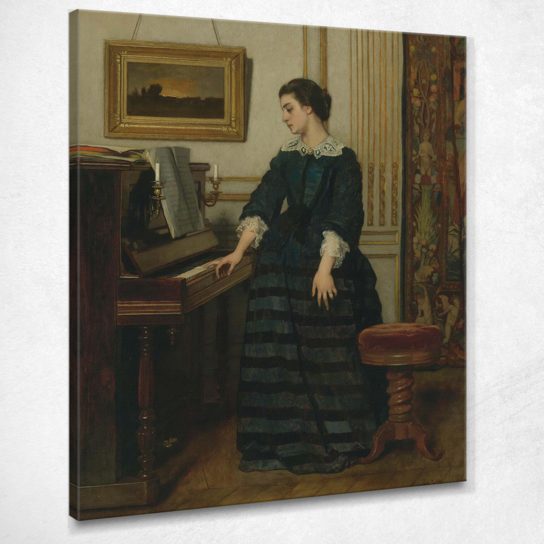 L'Assenza Alfred Stevens stal53 quadro stampato su tela L'Assenza Alfred Stevens stal53 quadro stampato su tela
