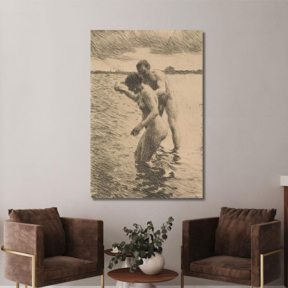 Pilota Anders Zorn azn56 quadro stampato su tela