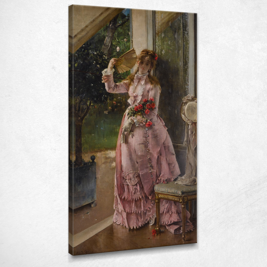 Estate Alfred Stevens stal56 quadro stampato su tela