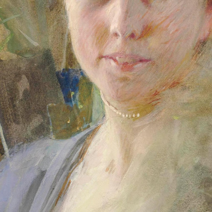 Ritratto Di Dama In Salotto Anders Zorn azn59 quadro stampato su tela