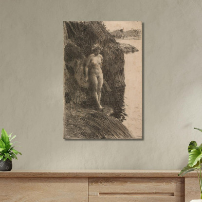 Precipizio Anders Zorn azn63 quadro stampato su tela
