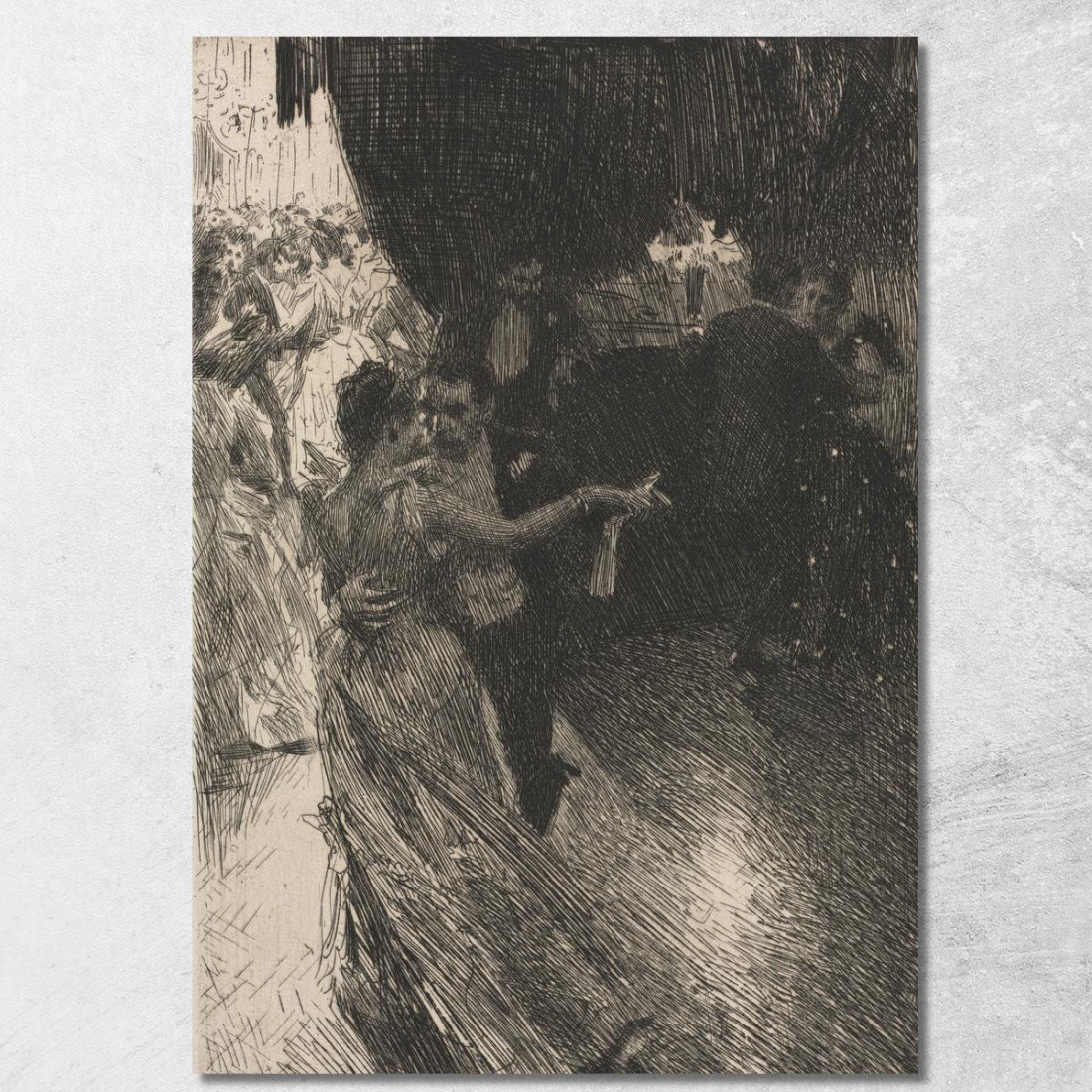 Il Valzer Anders Zorn azn77 quadro stampato su tela Il Valzer Anders Zorn azn77 quadro stampato su tela
