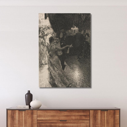 Il Valzer Anders Zorn azn77 quadro stampato su tela