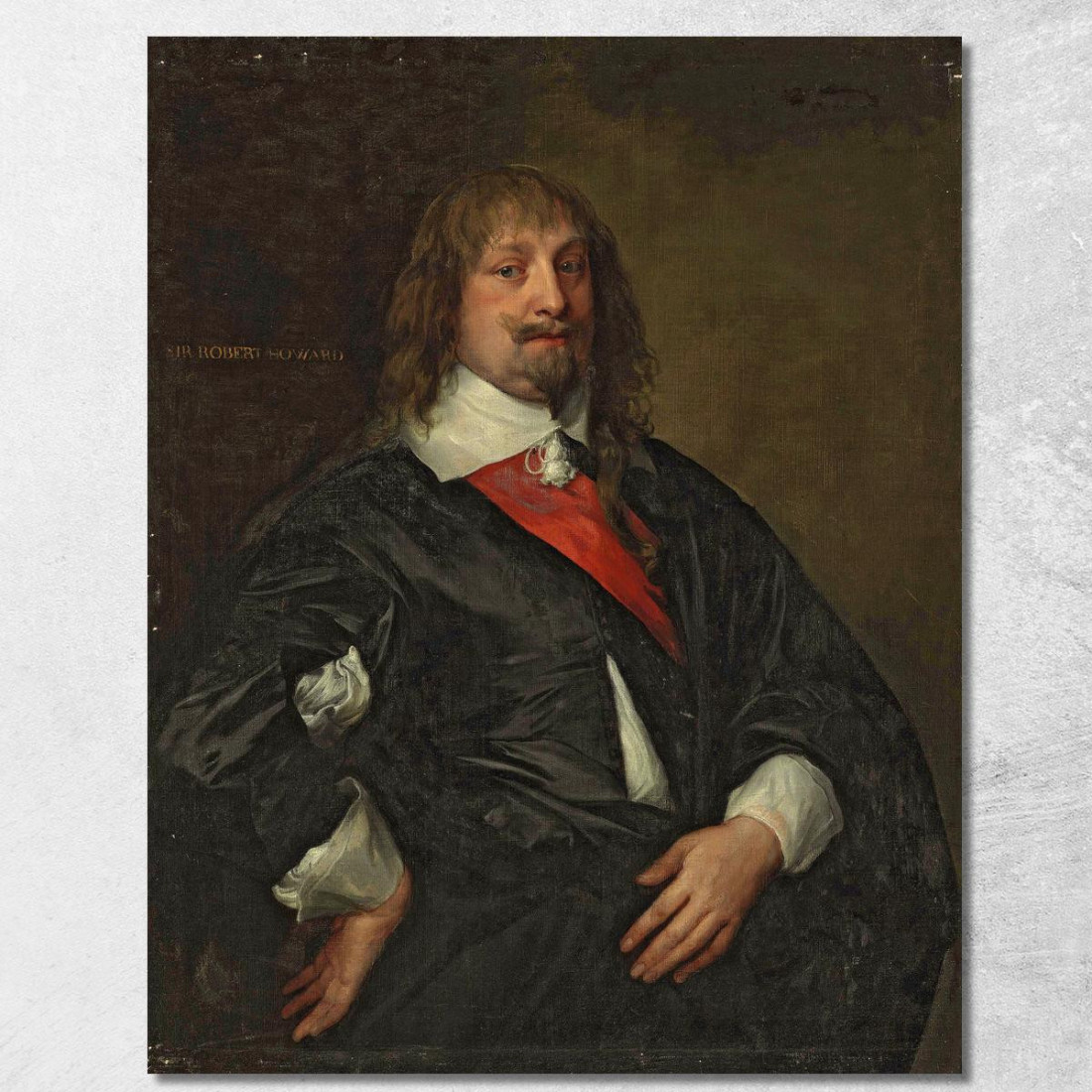 Un Ritratto Di Sir Robert Howard Anthony van Dyck avd6 quadro stampato su tela Un Ritratto Di Sir Robert Howard Anthony van Dyck avd6 quadro stampato su tela