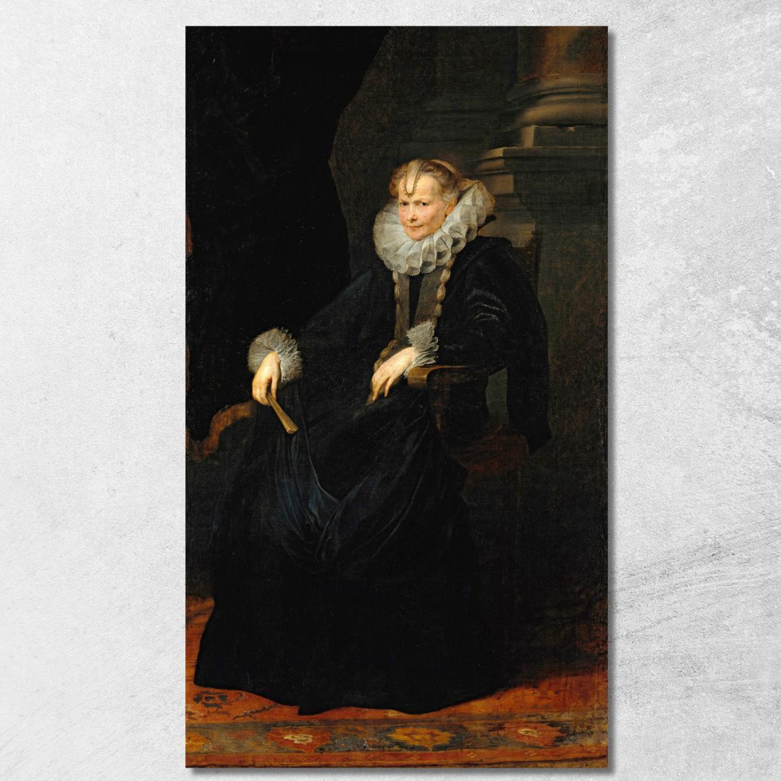 Ritratto Di Dama Genovese Anthony van Dyck avd64 quadro stampato su tela Ritratto Di Dama Genovese Anthony van Dyck avd64 quadro stampato su tela