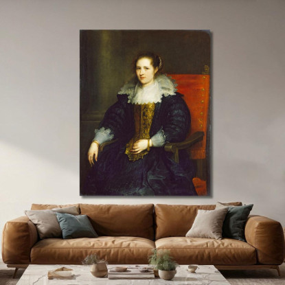 Ritratto Di Isabella Waerbeke Anthony van Dyck avd79 quadro stampato su tela