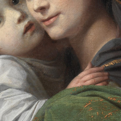 Elizabeth Shewell West E Suo Figlio Raphael Benjamin West bwt19 quadro stampato su tela