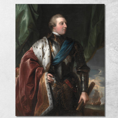 Giorgio Iii Benjamin West bwt22 quadro stampato su tela