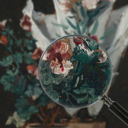 Natura Morta Con Gerani In Vaso Alfred Stevens stal81 quadro stampato su tela