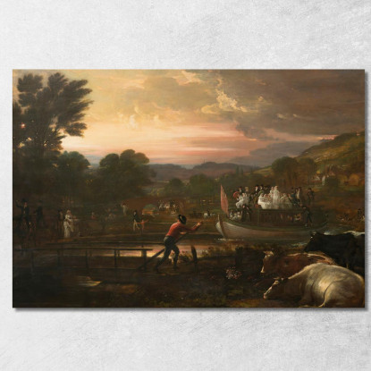 Canale Di Paddington Benjamin West bwt42 quadro stampato su tela