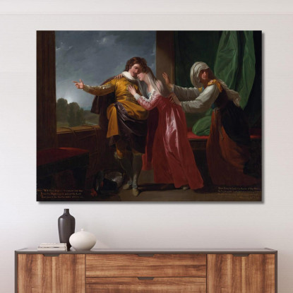 Romeo E Giulietta Benjamin West bwt51 quadro stampato su tela