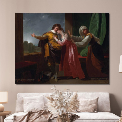 Romeo E Giulietta Benjamin West bwt51 quadro stampato su tela