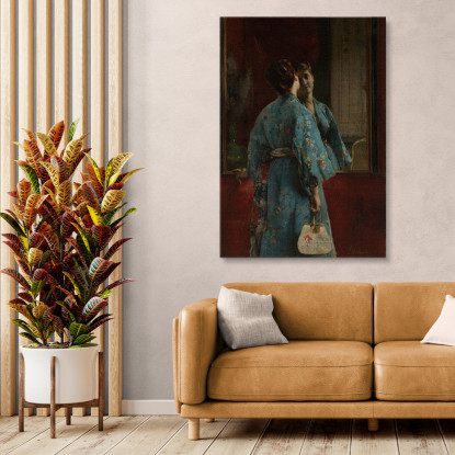 La Veste Giapponese Alfred Stevens stal84 quadro stampato su tela