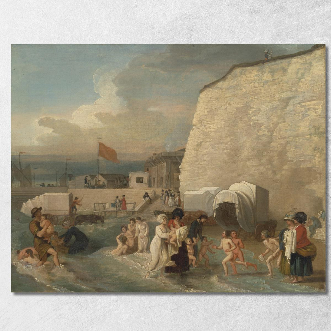 Il Luogo Di Balneazione A Ramsgate Benjamin West bwt61 quadro stampato su tela