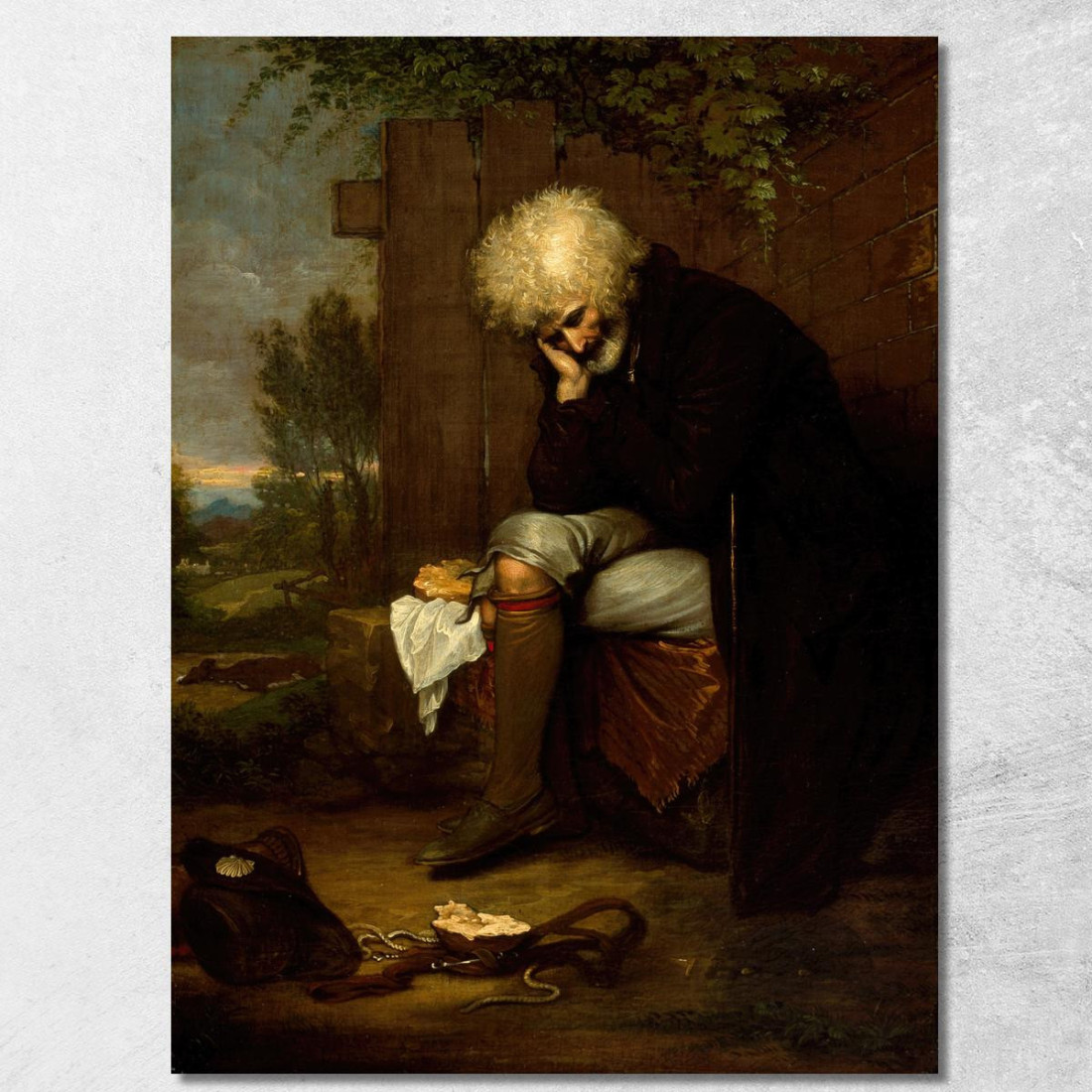Il Pellegrino Piange Il Suo Asino Morto Benjamin West bwt71 quadro stampato su tela Il Pellegrino Piange Il Suo Asino Morto Benjamin West bwt71 quadro stampato su tela