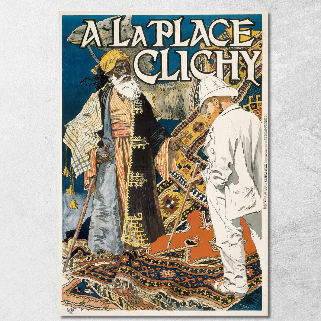 A Place Clichy Eugène Grasset egs1 quadro stampato su tela A Place Clichy Eugène Grasset egs1 quadro stampato su tela