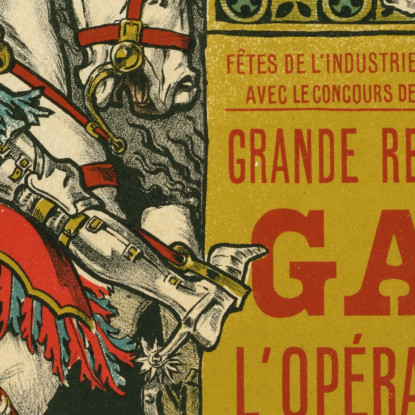 Festival Di Parigi Eugène Grasset egs11 quadro stampato su tela