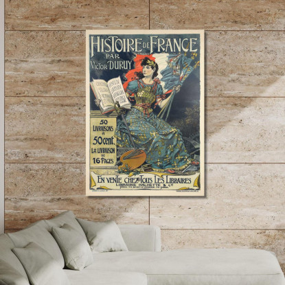 Storia Della Francia Eugène Grasset egs12 quadro stampato su tela