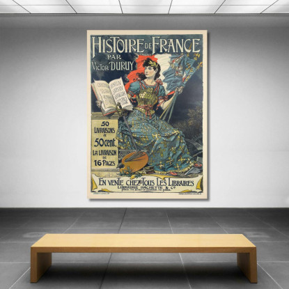 Storia Della Francia Eugène Grasset egs12 quadro stampato su tela