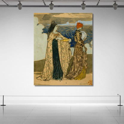 Principessa Della Leggenda Eugène Grasset egs24 quadro stampato su tela