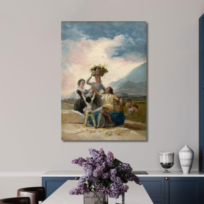 Autunno Francisco de Goya fgy6 quadro stampato su tela