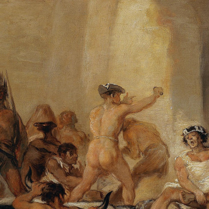 Manicomio Francisco de Goya fgy32 quadro stampato su tela