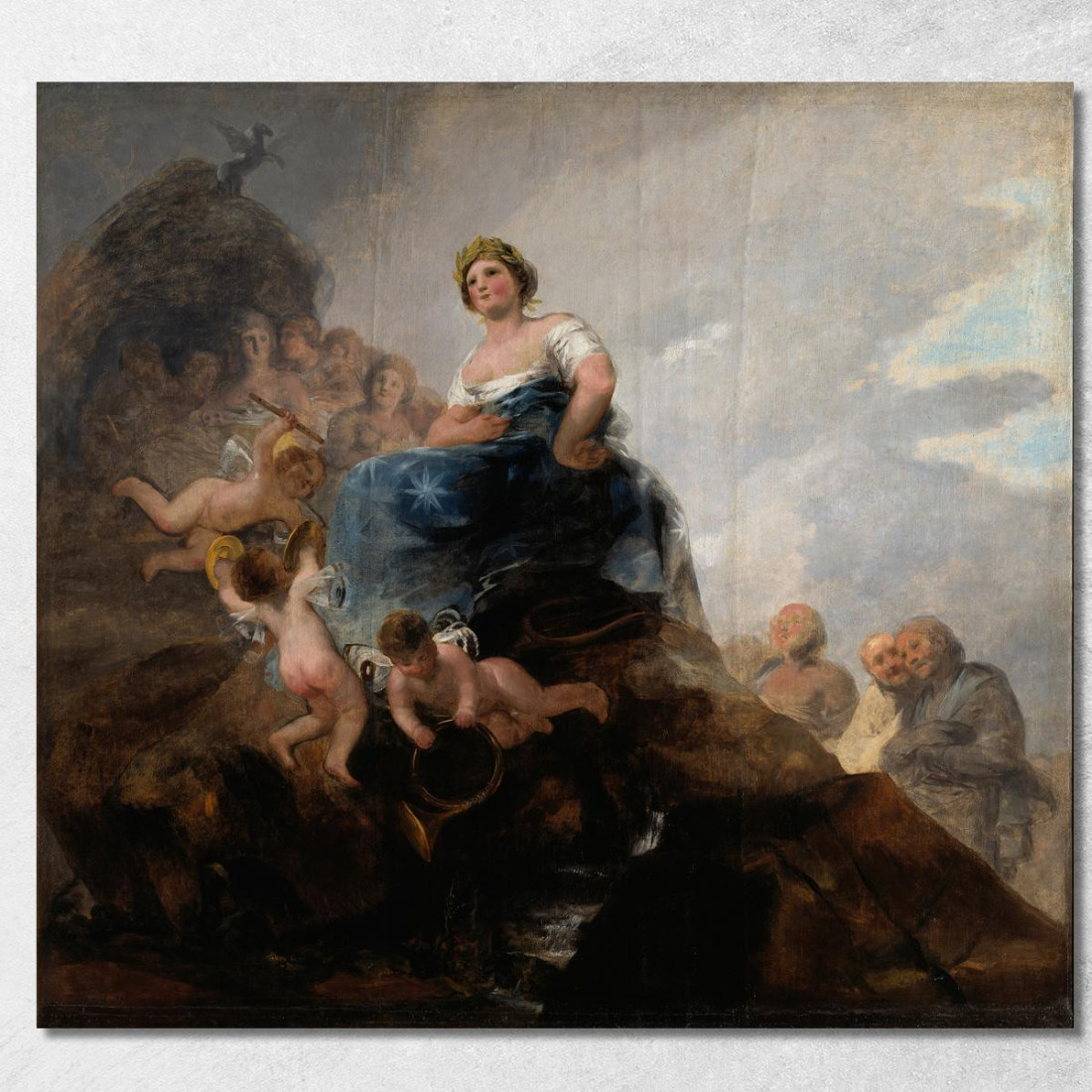 Poesia E Poeti Francisco de Goya fgy39 quadro stampato su tela Poesia E Poeti Francisco de Goya fgy39 quadro stampato su tela