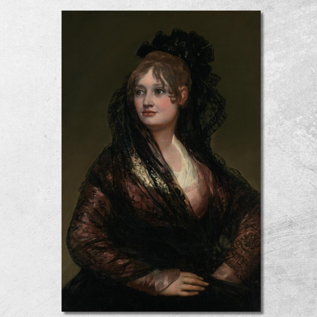 Ritratto Di Dona Isabel De Porcel Francisco de Goya fgy43 quadro stampato su tela Ritratto Di Dona Isabel De Porcel Francisco de Goya fgy43 quadro stampato su tela