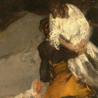 Il Monaco Impiccato Francisco de Goya fgy63 quadro stampato su tela