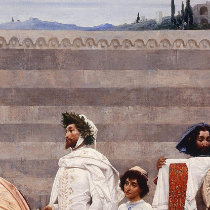 La Madonna Portata In Processione Di Cimabue Frederic Leighton flg12 quadro stampato su tela