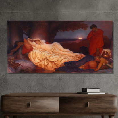 Cimone E Ifigenia Frederic Leighton flg14 quadro stampato su tela