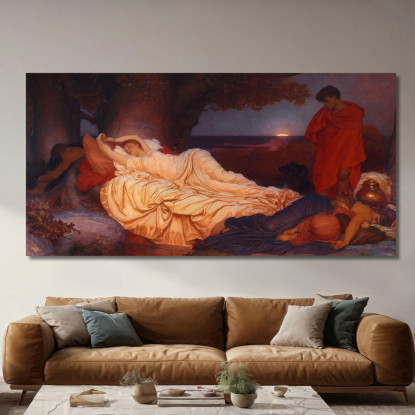 Cimone E Ifigenia Frederic Leighton flg14 quadro stampato su tela