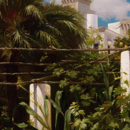 Giardino Di Una Locanda Capri Frederic Leighton flg21 quadro stampato su tela