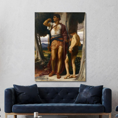 Il Segno Di Jonathan A David Frederic Leighton flg30 quadro stampato su tela