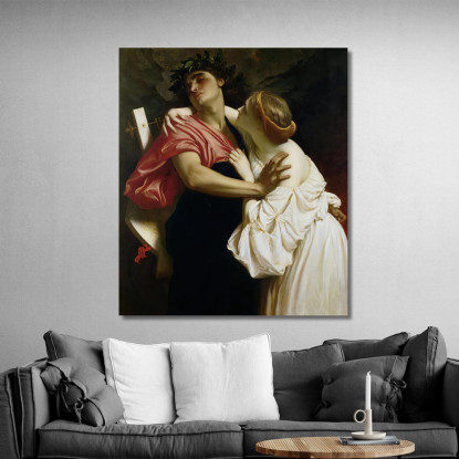 Orfeo Ed Euridice Frederic Leighton flg44 quadro stampato su tela