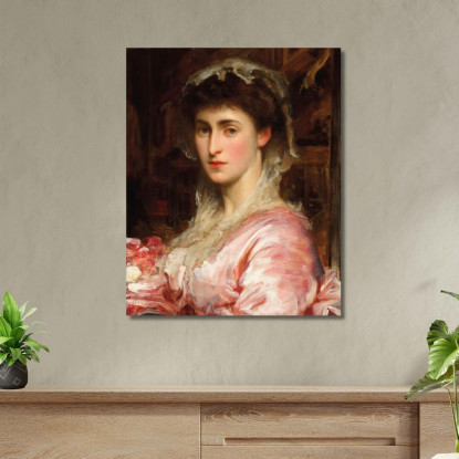 Ritratto Di Maggio Sartoris Frederic Leighton flg50 quadro stampato su tela