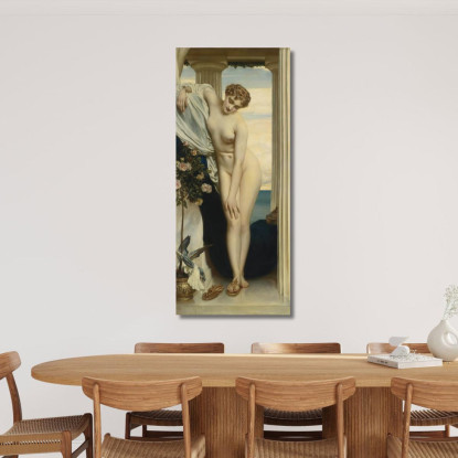 Venere Si Spoglia Per Il Bagno Frederic Leighton flg65 quadro stampato su tela