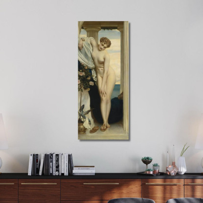 Venere Si Spoglia Per Il Bagno Frederic Leighton flg65 quadro stampato su tela