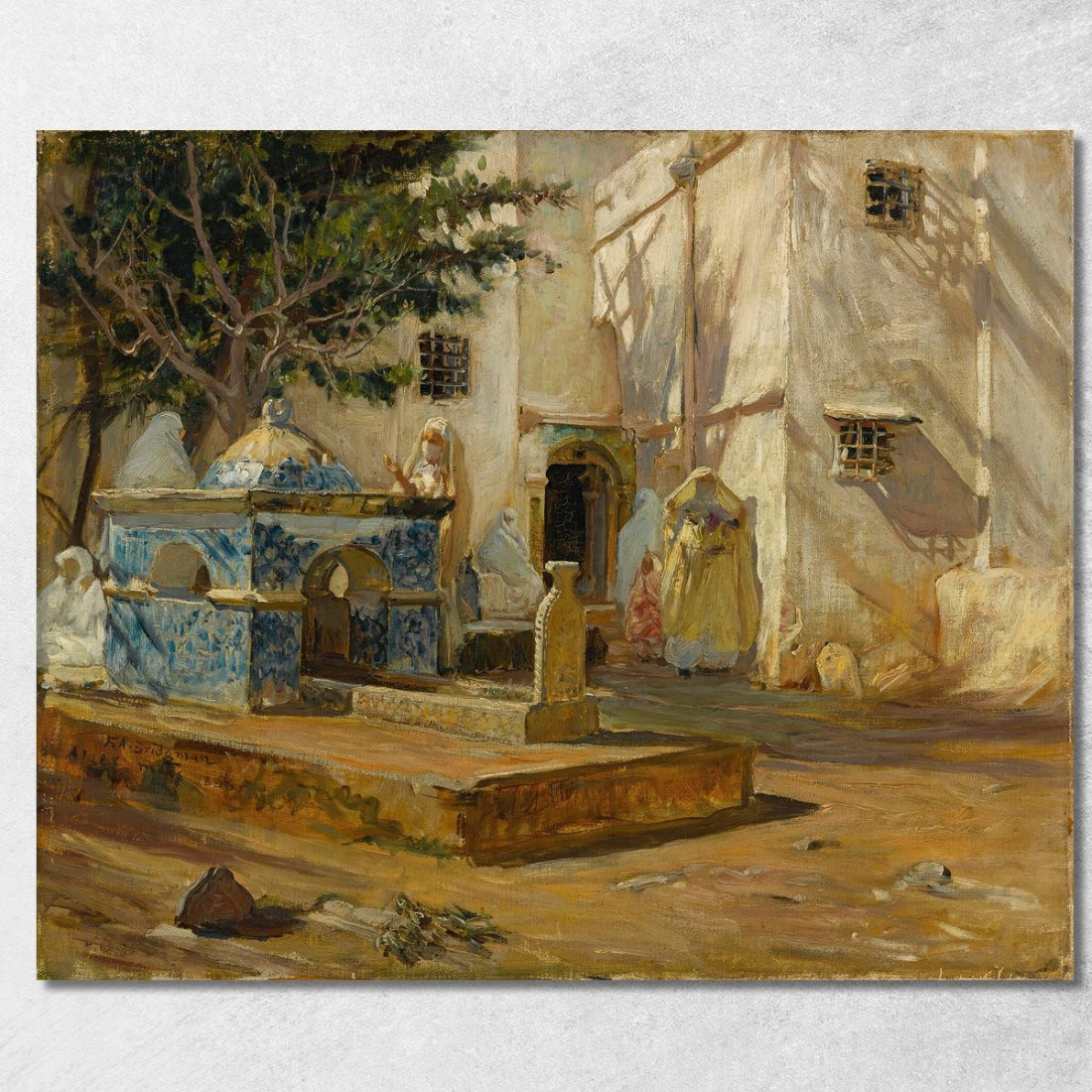 Algeri Mareh Frederick Arthur Bridgman fab6 quadro stampato su tela Algeri Mareh Frederick Arthur Bridgman fab6 quadro stampato su tela