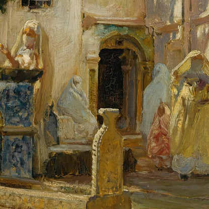 Algeri Mareh Frederick Arthur Bridgman fab6 quadro stampato su tela